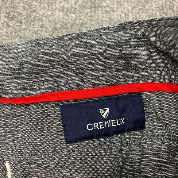 Daniel Cremieux Seersucker Shorts Mens 36 Copen Striped Flat Front Cotton Chino - Picture 4 of 11